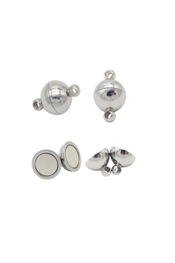 Mıknatıslı Klips Takı Bileklik Kolye Takı Kapama Aparatı 8 mm çap - 20 set - 5