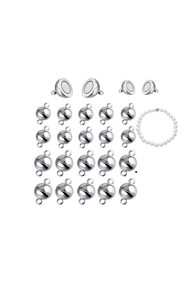 Mıknatıslı Klips Takı Bileklik Kolye Takı Kapama Aparatı 6 mm çap - 5 set - 7
