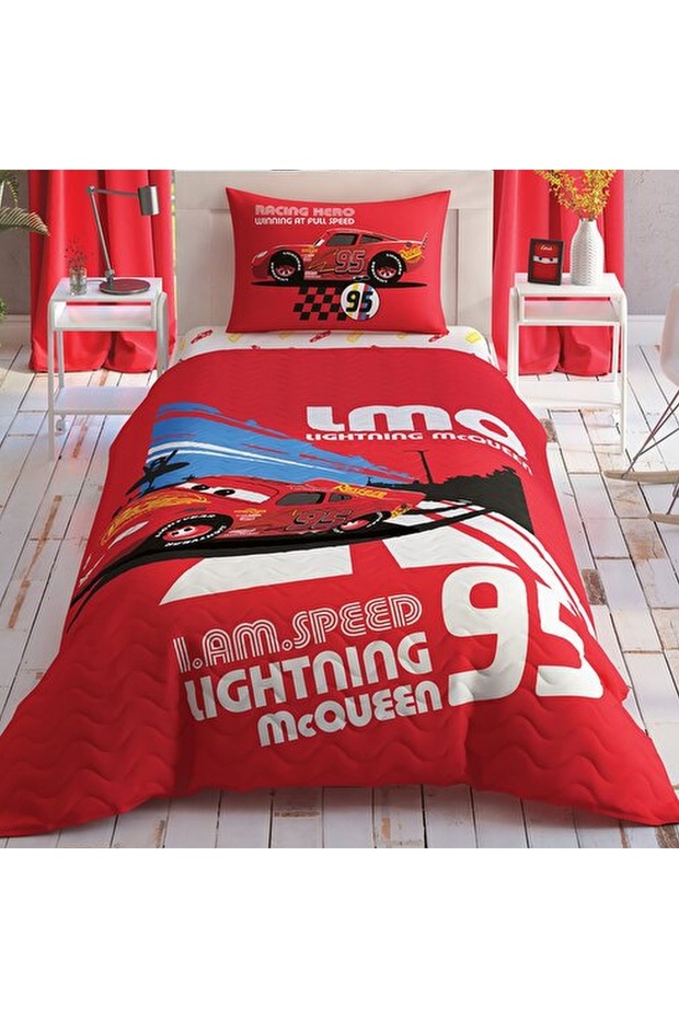 مجموعة كاملة مرخصة من القطن بالكامل من Disney Cars