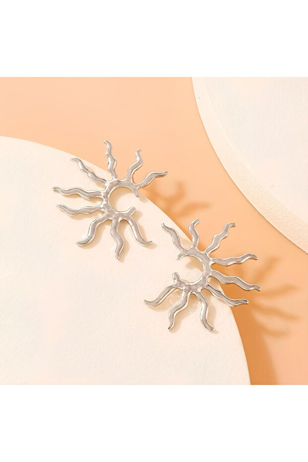 Sun Model Earrings - 2