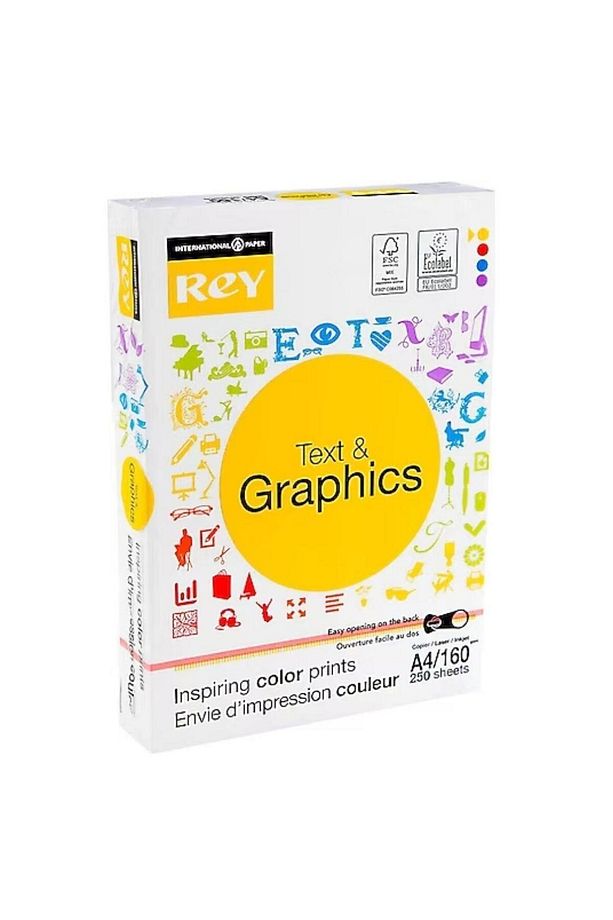 REY TEXT GRAMAJLI KAĞIT 1.HAMUR A4 160GR 250LİK - 1