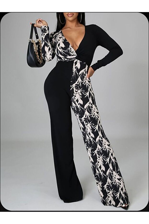 Kadın dekolteli tulum - 3