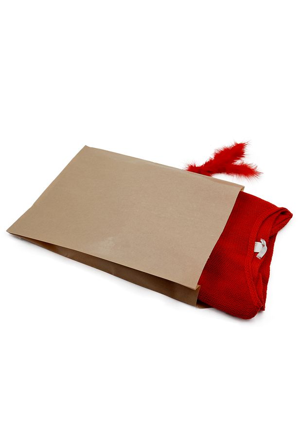25 x 30 x 6 Cm Kraft 5 Adet Zarf Çanta Yapışkanlı Hediye Poşeti Hediye Paketi - 2