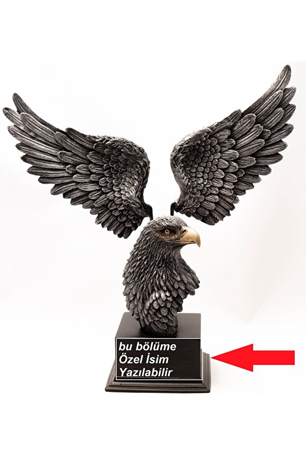 Kartal Baş Kanatlı Biblo Figür - 2