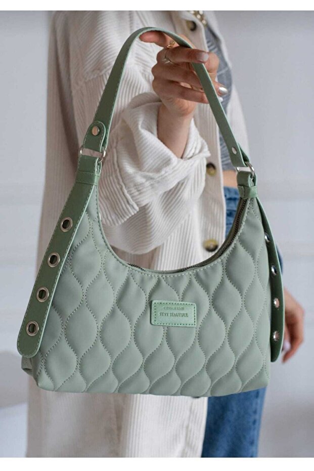 Women's Mint Green Hand and Shoulder Bag