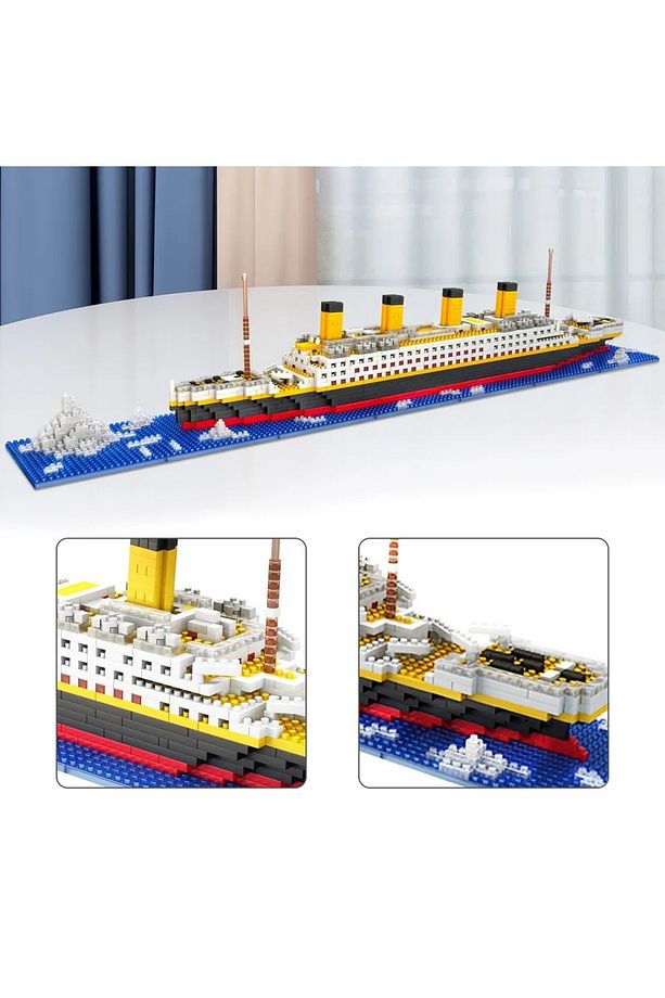 Titanic Gemi İnşa Kiti, 1860 Titanik Gemi Model Kiti, Teknoloji Yolcu Gemisi Yapı Seti - 4