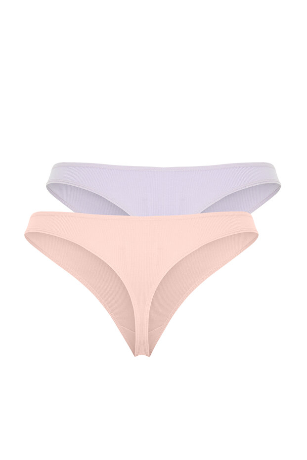 Nagy méretű lila-rózsaszín pamut bugyi - 2 evőkanál 24Cm00001 csomag - 9