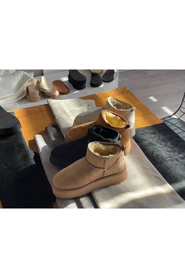 Kürklü kadın yarım bot - 5