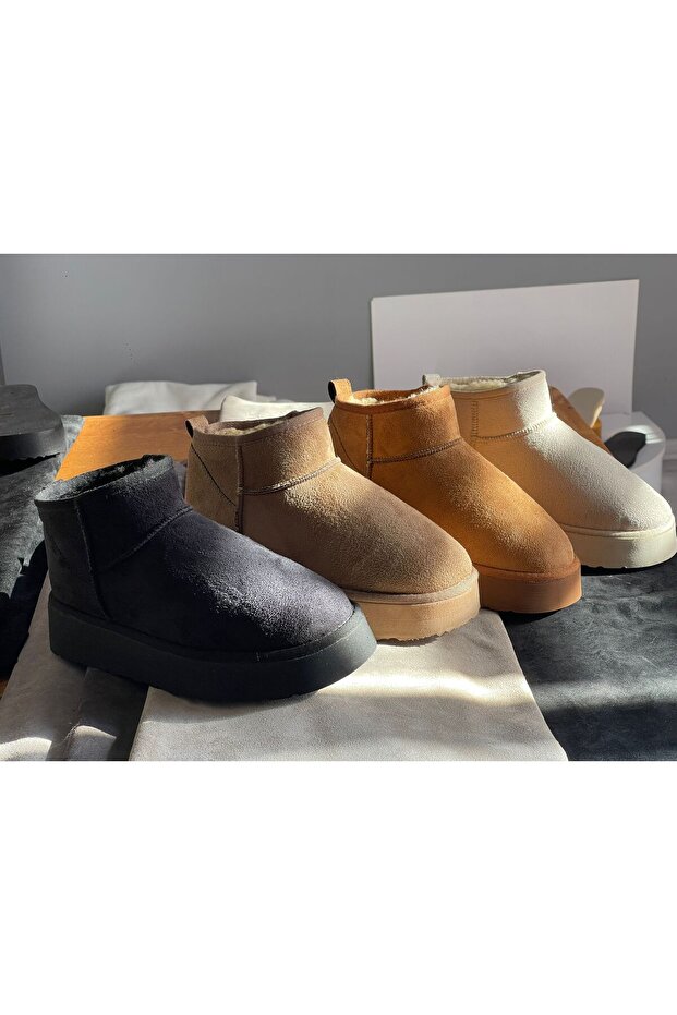 Kürklü kadın yarım bot - 6