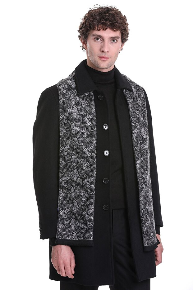 Gri Desenli Atkı - 1