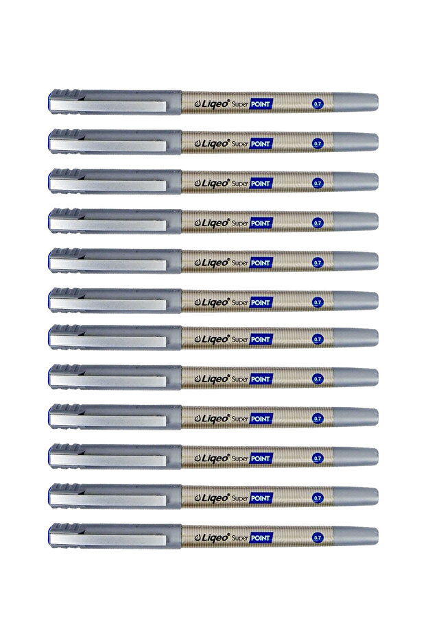 Liqeo Roller Pen 12 Pieces Box 0.7 Blue Liquid Ink