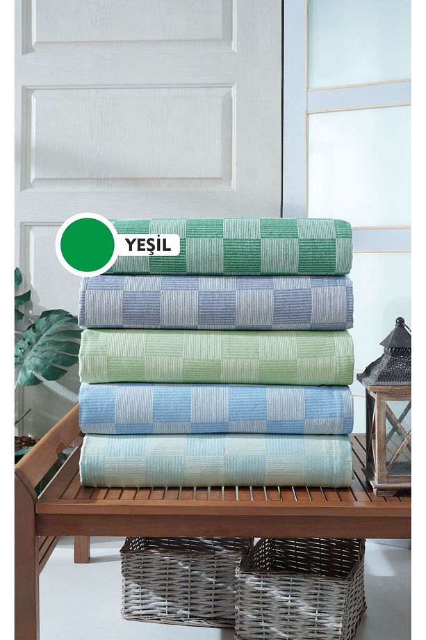 Çok Amaçlı Tek Kişilik Pike, Koltuk Örtüsü 170 X 230 Cm - Dama Desenli - 1