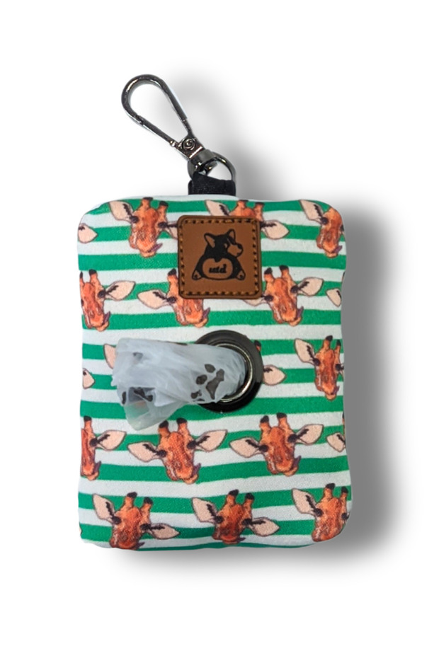 Giraffe Dog Poop Waste Bag Roll Set