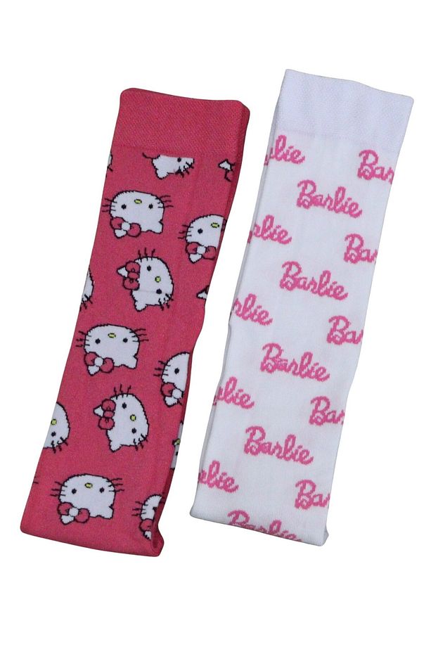 2'li ve Hello Kitty Desenli Renkli Çorap Seti - 1