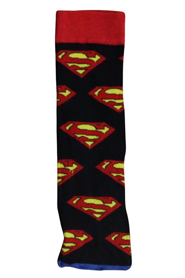 Superman Patterned Colorful Socks - 1