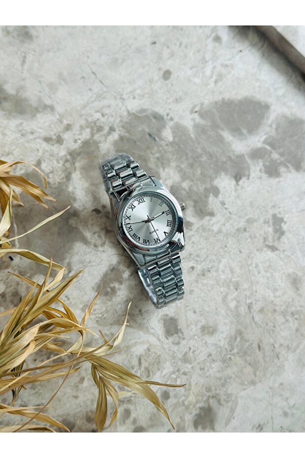 Silver Steel Cord Women's Wristwatch