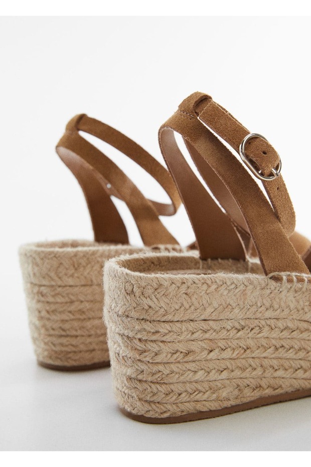 Platformlu Deri Sandalet - 4