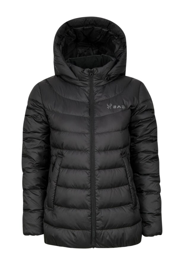 Aspen Women Down Jacket Black 2asapjwcnfw23-001 - 1