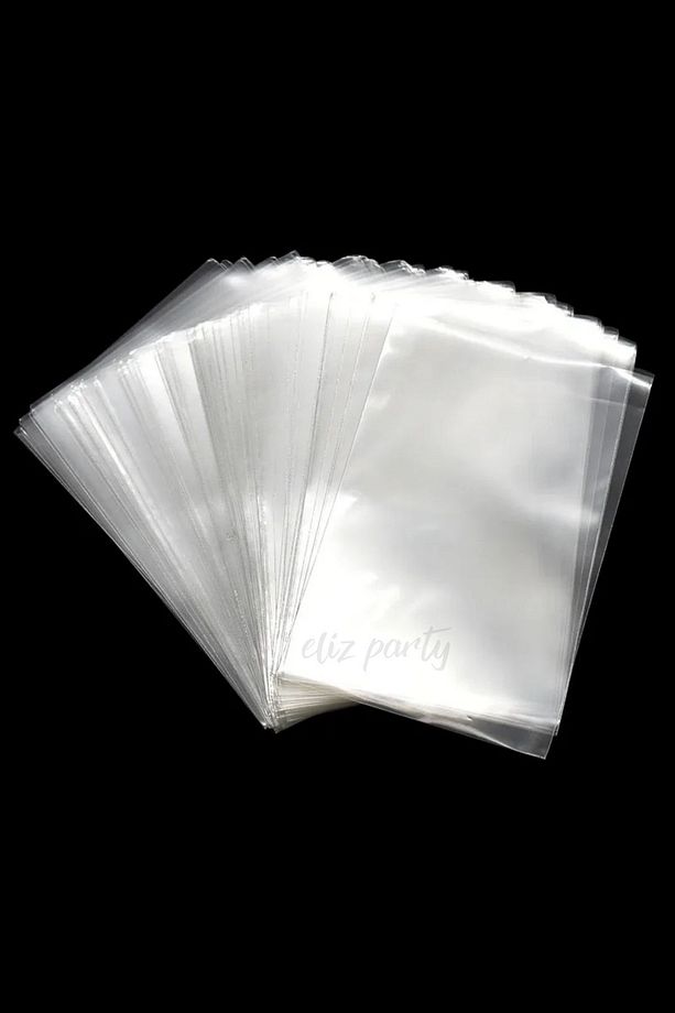 100 Adet 20x30cm Popcorn Poşeti, Patlamış Mısır Poşeti Popcorn Paketi Şeffaf Bantsız Jelatin Poşet - 4