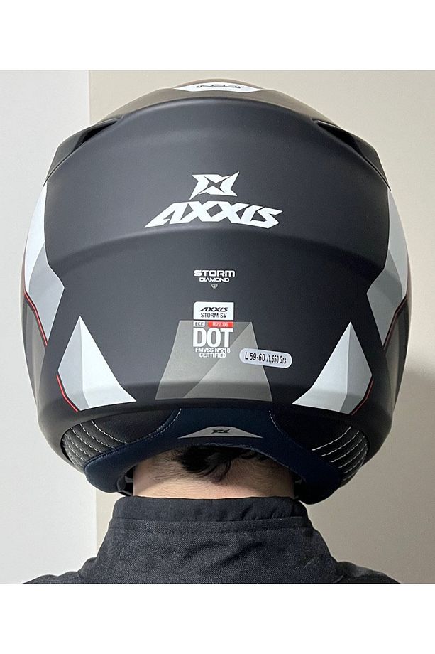 STORM SV DIAMOND B22 MATT GRAY ÇENE AÇILIR MOTOSİKLET KASKI - 5