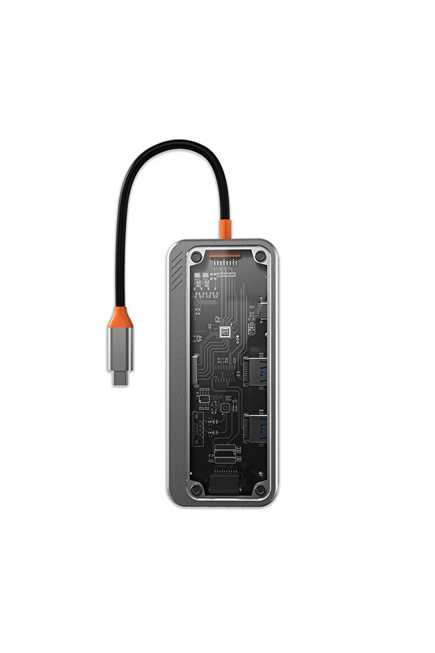 8in1 Type-c To USB3.0 + USB2.0 + Type-c + PD + HDMI + SD + TF + Ethernet Çoğaltıcı Tra - 2