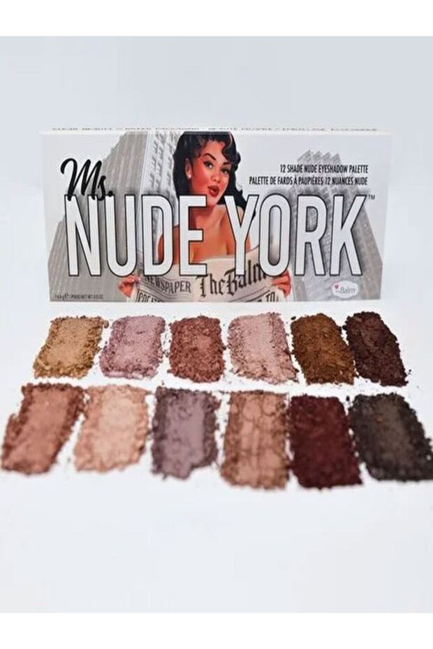 Ms. Nude York Far Paleti GÖZ FAR PALETİ toprak renklerinde ışıltılı ve mat renkler - 4