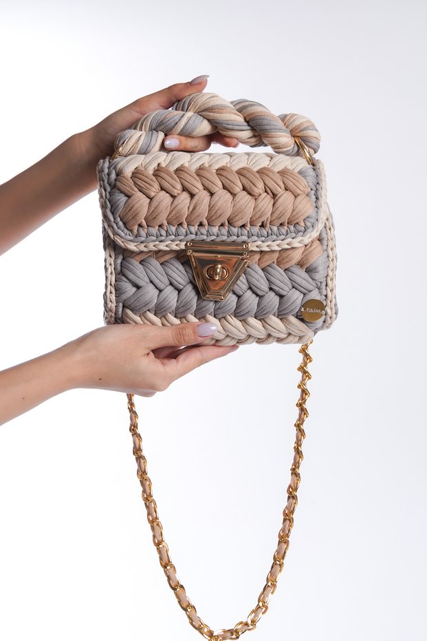 Women's Shoulder Bag Vesla Black Blue.beige