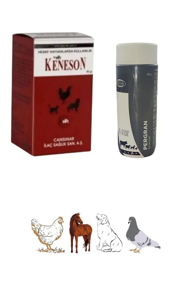 Keneson 500gr / Pergran Granül 100gr / Hayvanlarda Kene Bit Pire Uyuz Vb. Haşere - 1