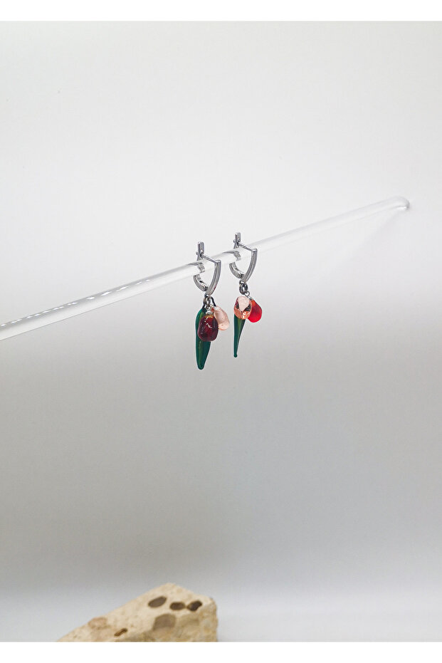 Renkli Nar  Küpe - 4