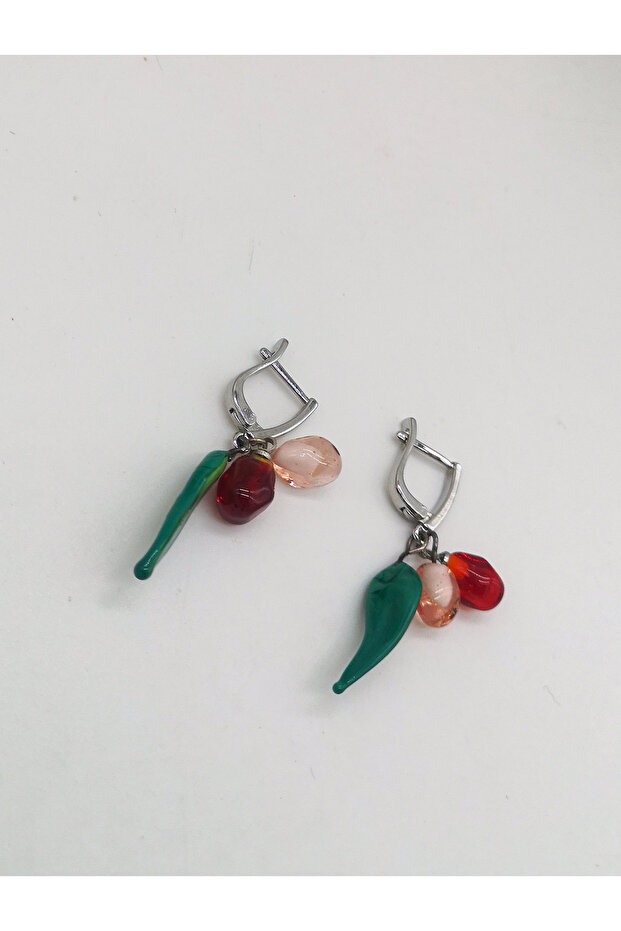 Renkli Nar  Küpe - 3