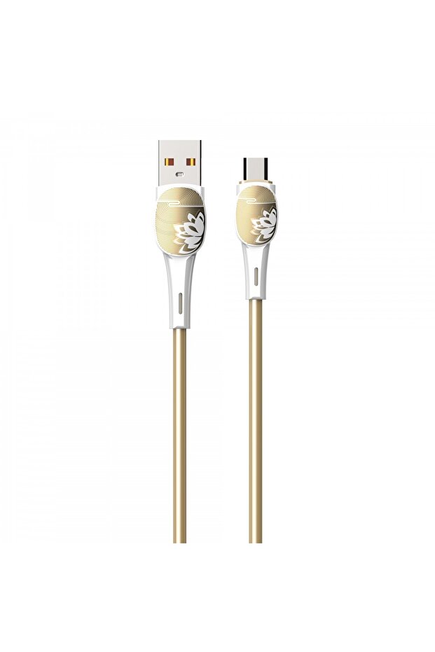 Ldnıo Hızlı Şarj Kablosu Lightning 2m Gold LS832 - 5