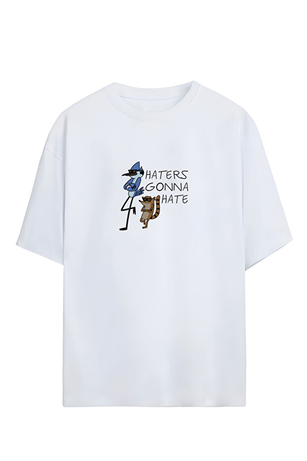 Haters Gonna Hate Designed Unisex Oversize T-shirt