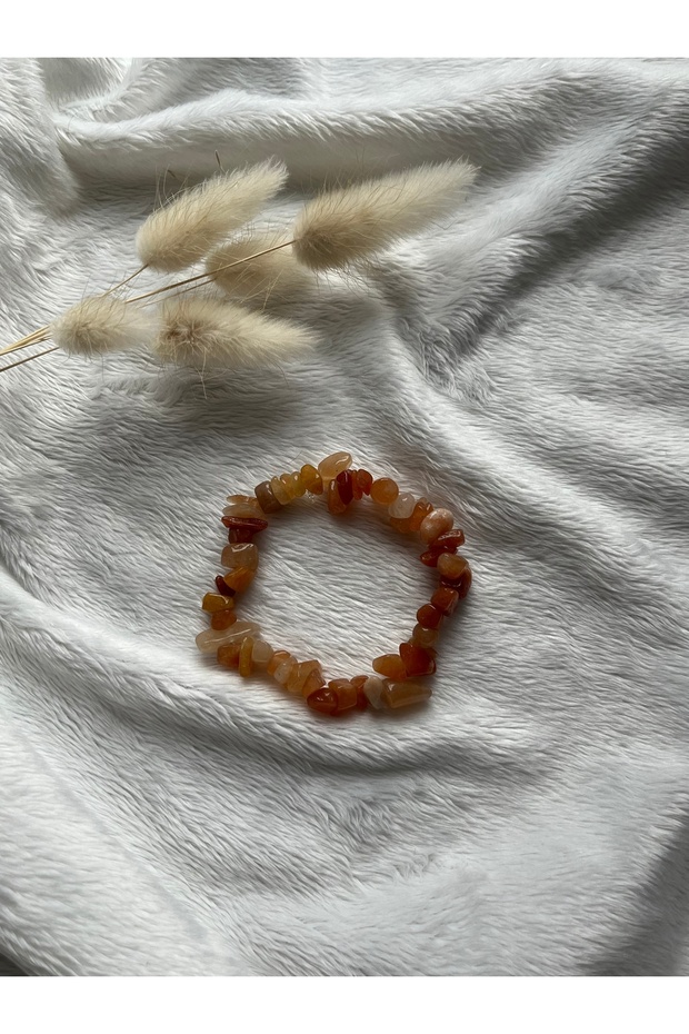 Carnelyan Natural Stone Elastic Bracelet