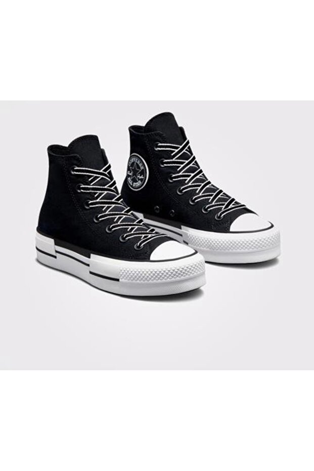 حذاء رياضي أسود من Chuck Taylor All Star Lift Platform Outline Sketch