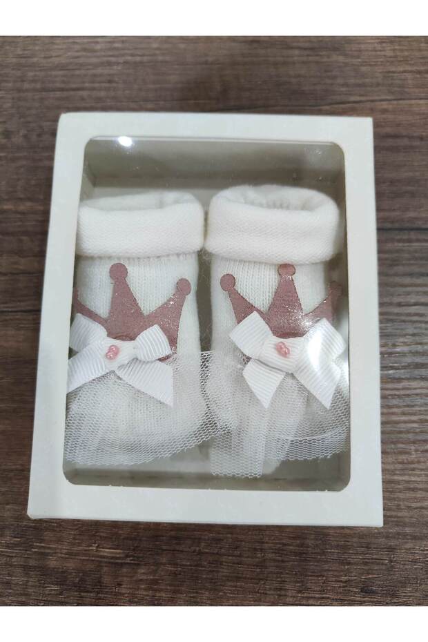 Baby Girl Newborn Socks 1 Pair Boxed Gift