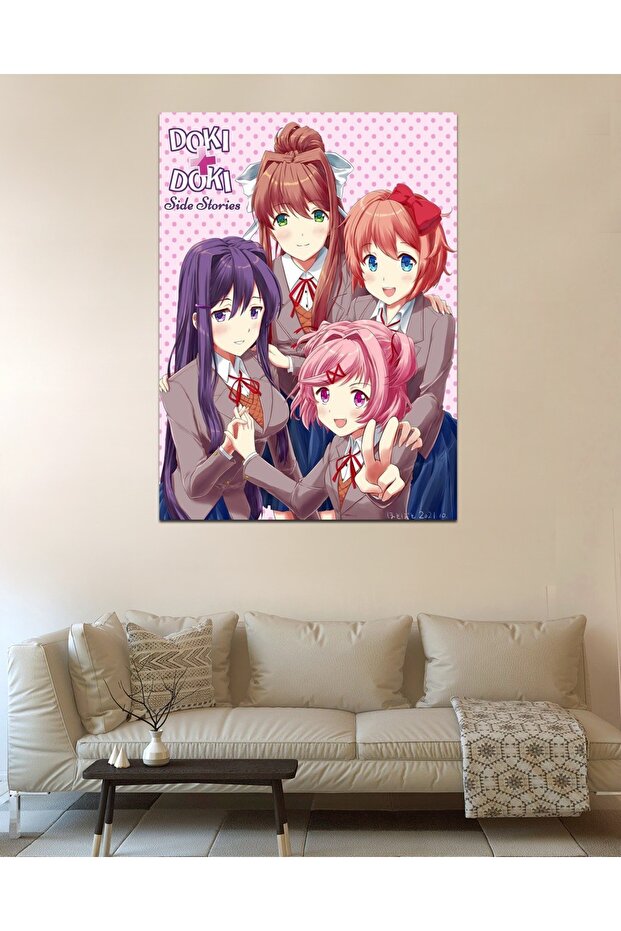 سجادة حائط بتصميم نادي الأدب من Doki Doki