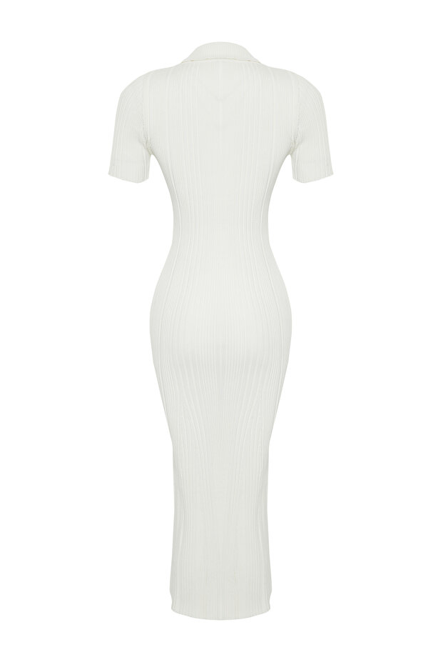 Kemik Maxi Polo Yaka Elbise TWOSS24EL00282 - 10