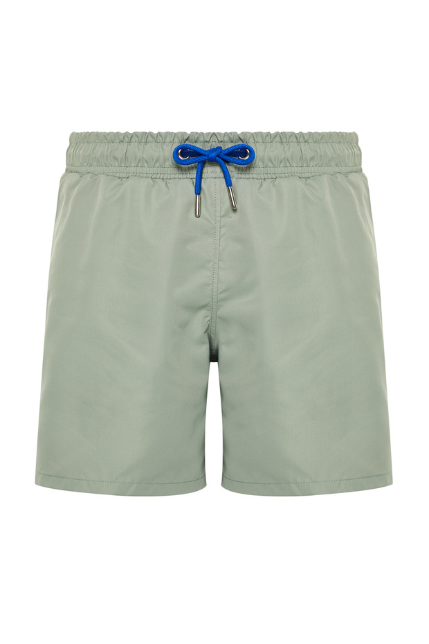 Açık Haki Basic Standart Boy Mayo Deniz Şortu TMNSS20DS0023 - 6