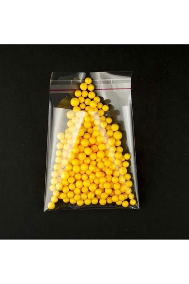 Jelatin Bantlı Yapışkanlı Naylon Poşet 50 Adet 13x25 (13x20+5) - 1