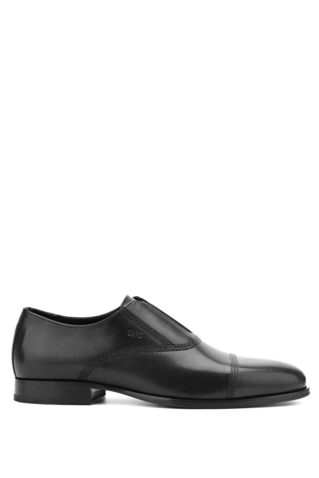 Men's Genuine Leather Black Leather Classic Shoes