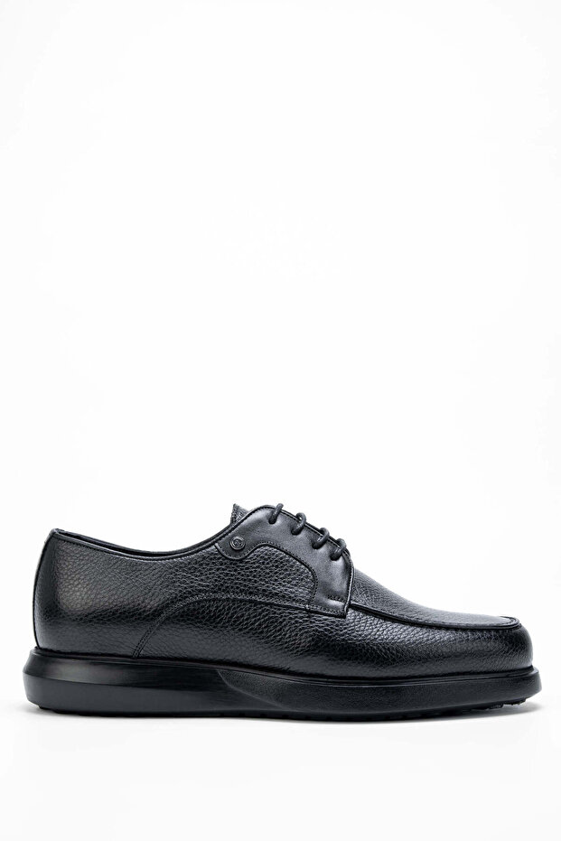 Men's Genuine Leather Black Casual Shoes
