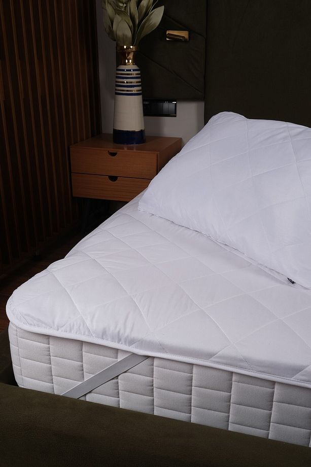 Quito Serisi Tek Kişilik Kapitone Sıvıgeçirmez Yatak Koruyucu Alez  90x190cm - 3