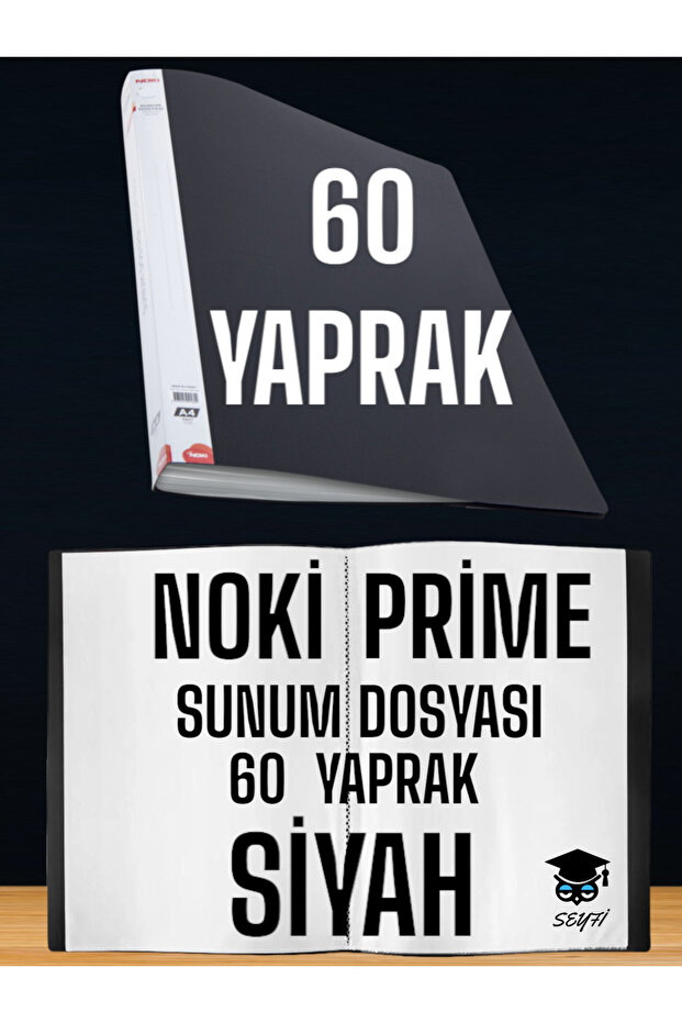 60 SHEETS BLACK A4 PRESENTATION FILE NOKY PRIME HIGH QUALITY BAG THICKNESS DOMESTIC PRODUCTION
