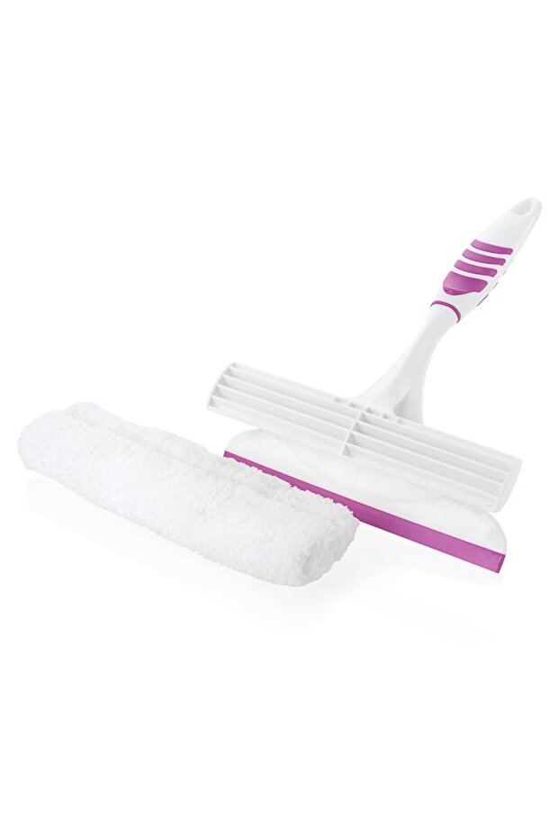 Microfiber Glass Cleaning Mop with Squeegee - 3