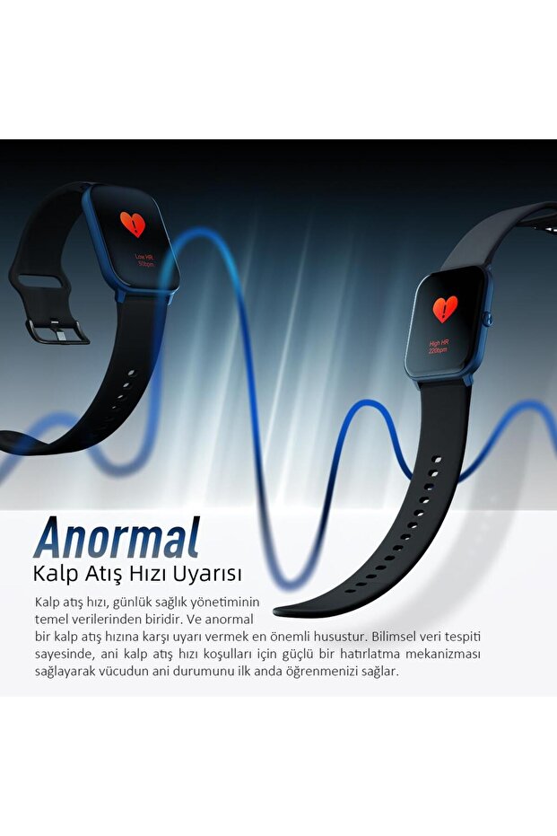 Ks Mini Amoled Ekranlı Akıllı Saat Mavi - 4