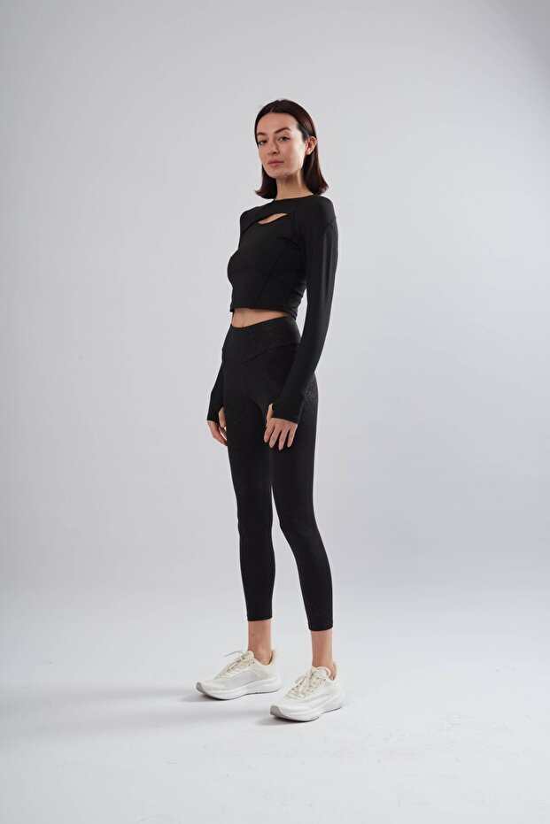 الجوارب السوداء منقوشة - 2