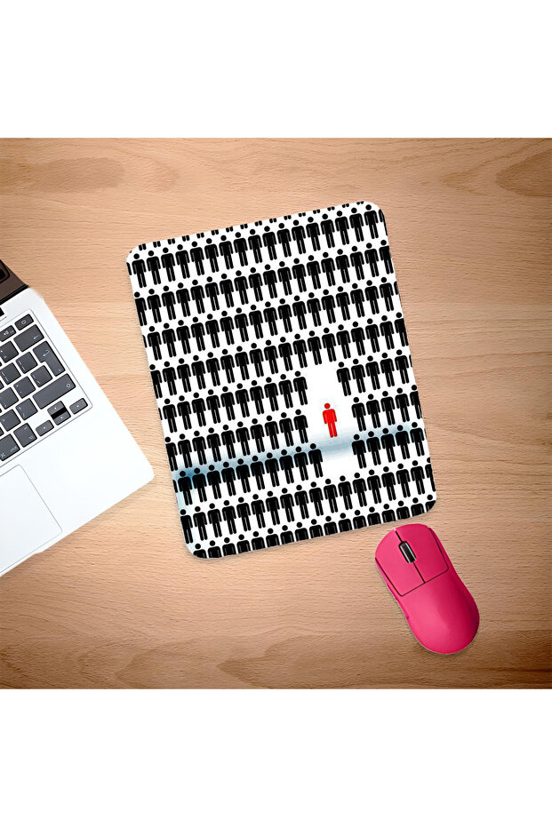 Loneliness Rectangular Mouse Pad with Wrist Support - 1