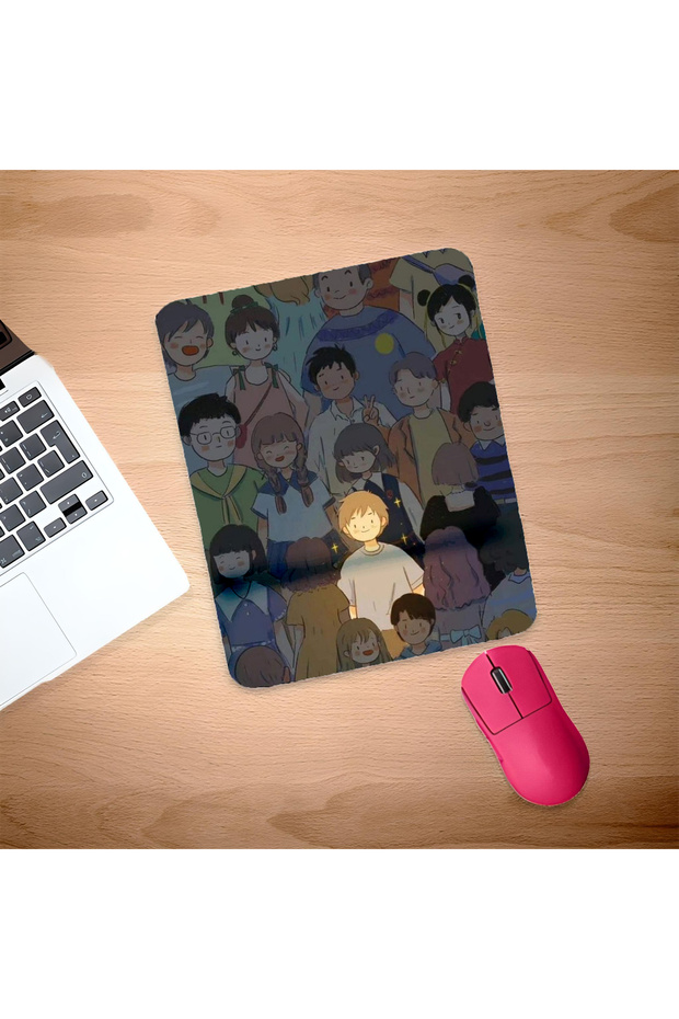 Rectangular Mouse Pad with Custom Human Wrist Support - 1