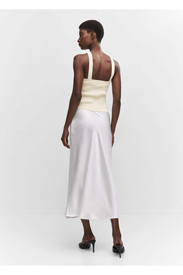 Halka Detaylı Dokuma Bluz - 4