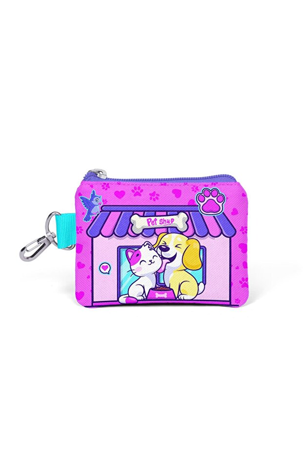 21928 Model Coin Purse - Kids Cat Dog Pattern
